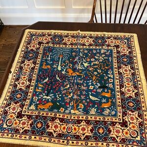 Vintage Metropolitan Museum of Art Wool Scarf NEW 30”